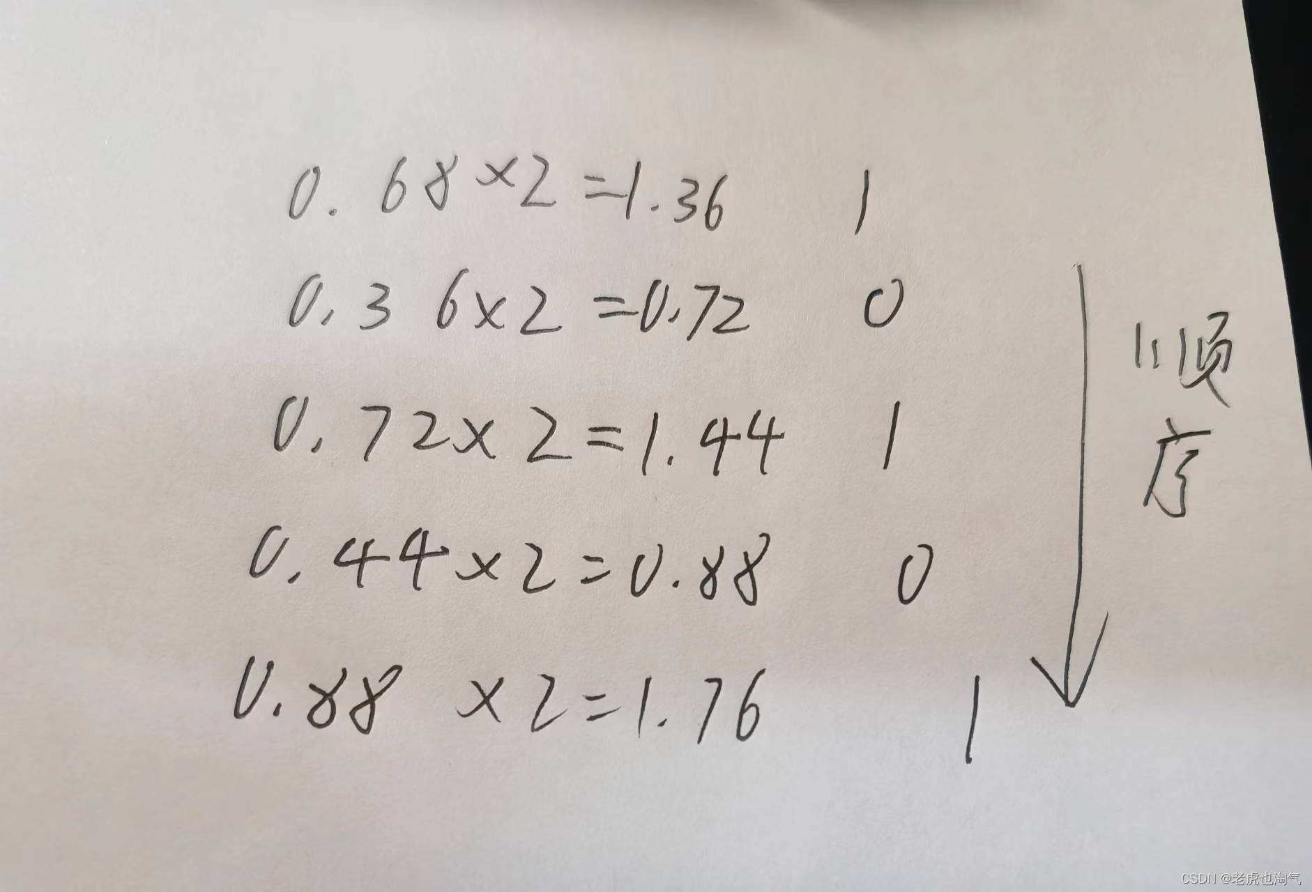 十进制小数转二进制