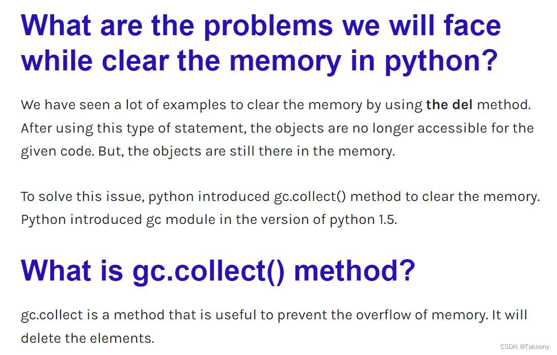 删除变量为什么需要del加gc.collect_del gc.collect-CSDN博客