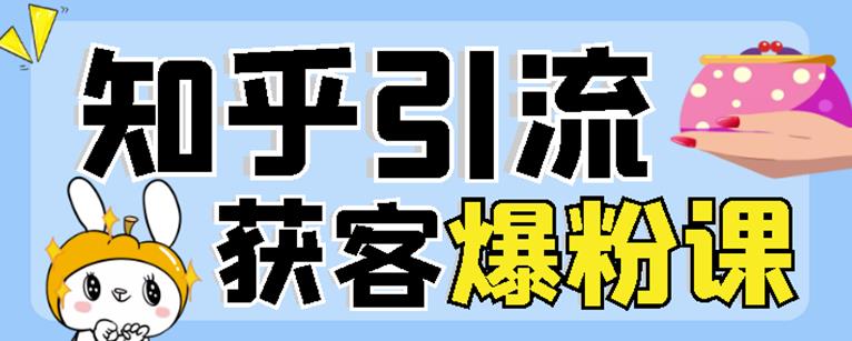 2022最新无脑知乎爆粉引流实操课，知乎引流+无脑爆粉技术：每一篇都是爆款，不吹牛，引流效果杠杠的