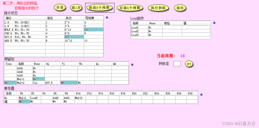 实验3 Tomasulo算法【计算机系统结构】