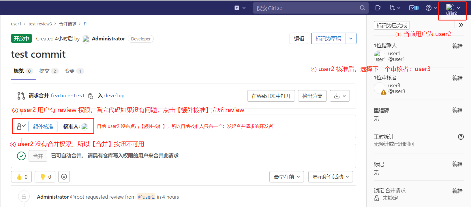 gitlab 社区版 多人 review 实现_gitlab review-CSDN博客