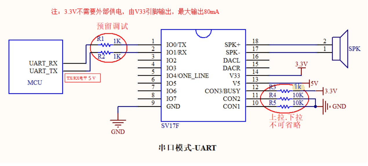 DY-SV17F语音播放模块应用篇二 【UART 串口模式】