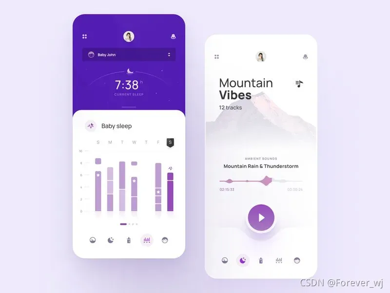 Baby Sleep Monitor - Mobile app by Maciej Kałaska