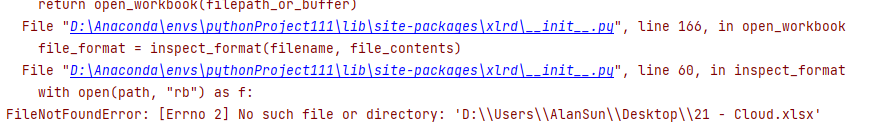 NameError Name pandas Is Not Defined xlrd biffh XLRDError Excel Xlsx File Not Supported 