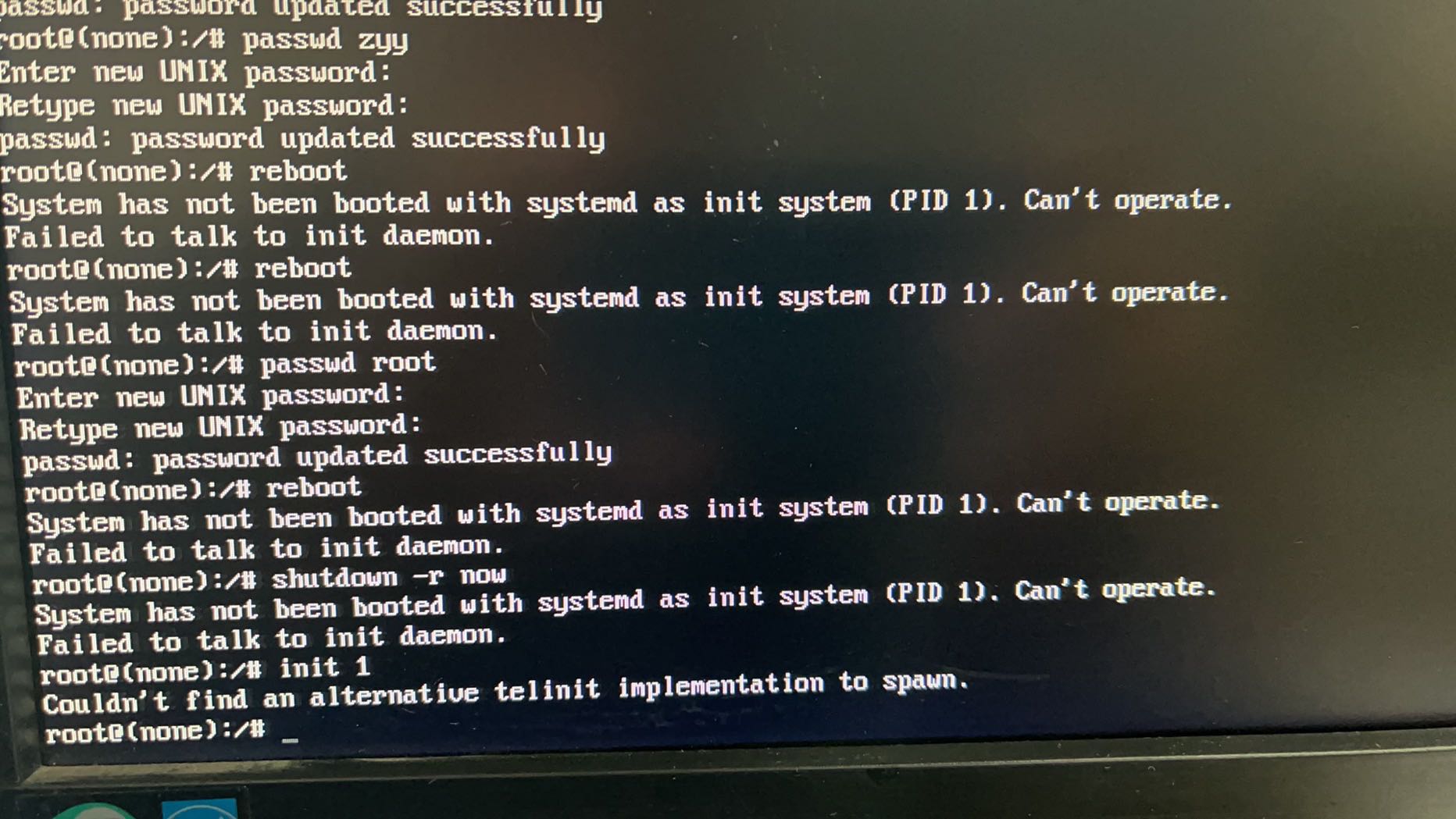 记录Linux单用户模式修改密码