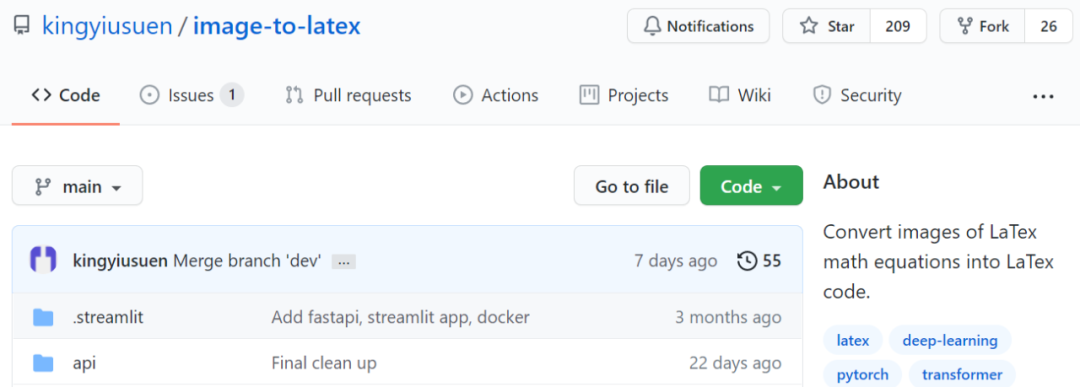 Picture recognition revolving formula, GitHub is another Latex artifact ...