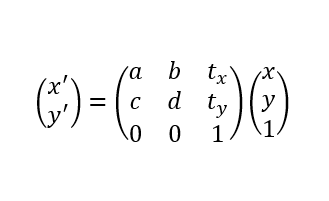 仿射变换齐次坐标表示