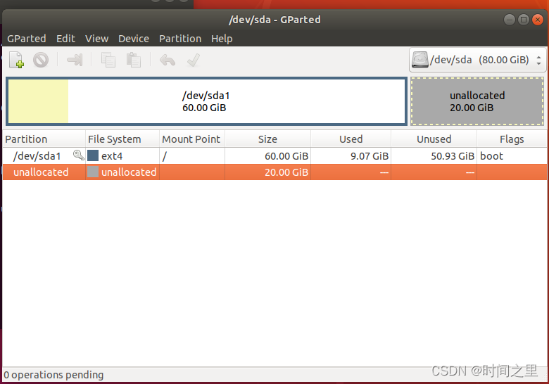 【Linux】虚拟机 Ubuntu sudo指令实现Gparted安装和 dsv/sda1 内存扩展_sudo gparted-CSDN博客