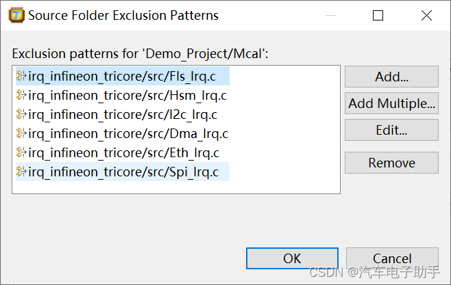 【Tasking_IDE】-1-如何让目录下的C文件不参与编译