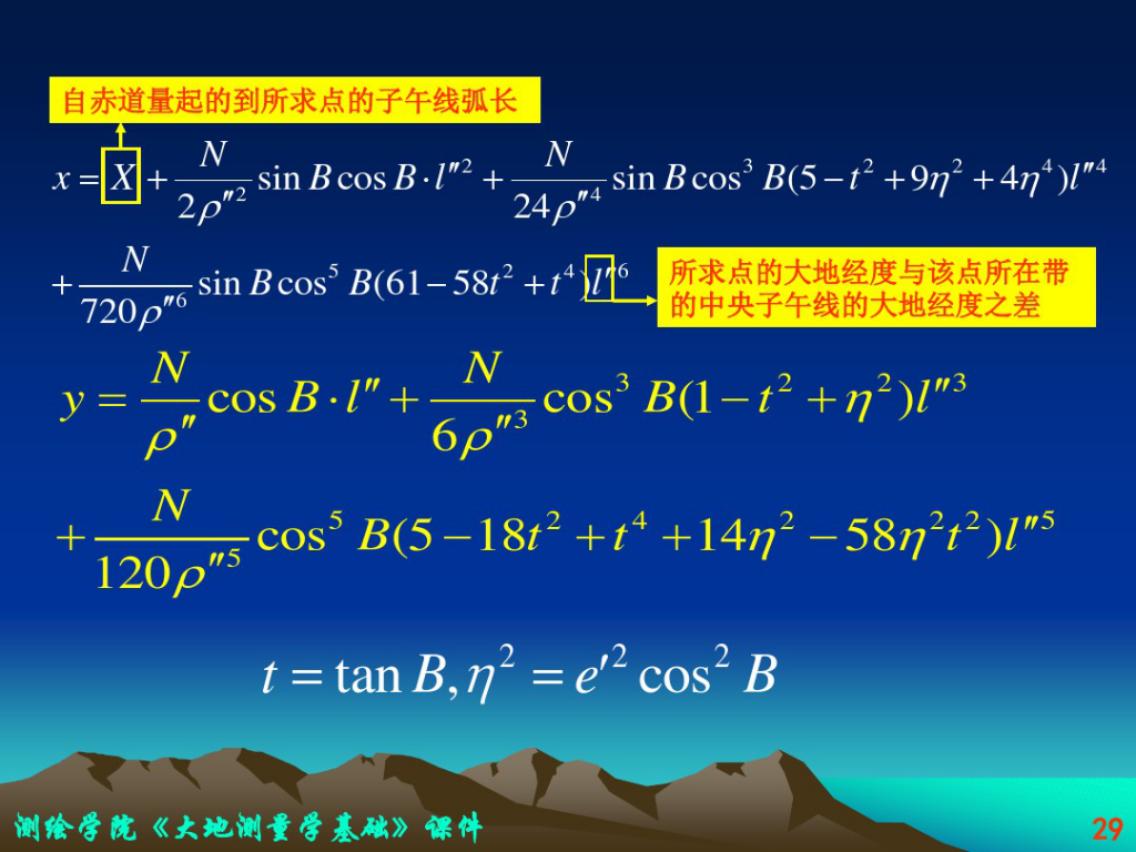 墨卡托投影 高斯投影图片