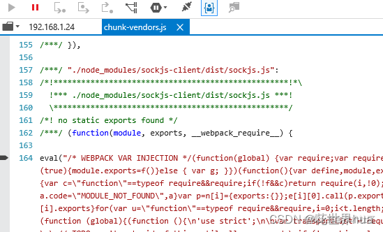 vue-cli解决IE浏览器chunk-vendors.js 提示sockjs-client错误