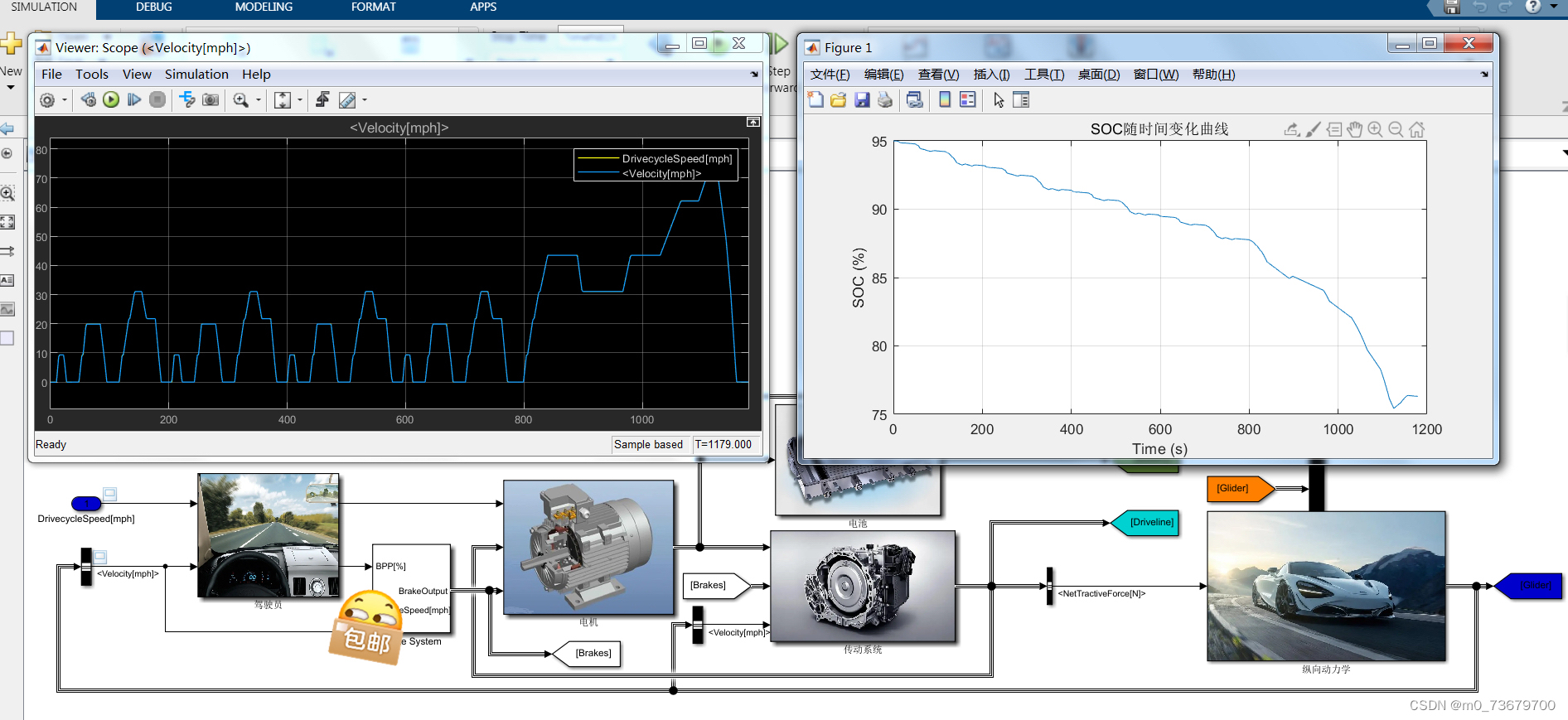 基于MATLAB/Simulink搭建的纯电动汽车整车仿真模型,包括驾驶员模块,电机模块,制动能量回收模块_simulink路谱-CSDN博客