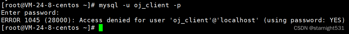 using password:YES