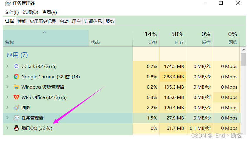 如何打开电脑的任务进程 watermark,type_d3F5LXplbmhlaQ,shadow_50,text_Q1NETiBAX0VuZOS4tuaWreW8pg==,size_20,color_FFFFFF,t_70,g_se,x_16