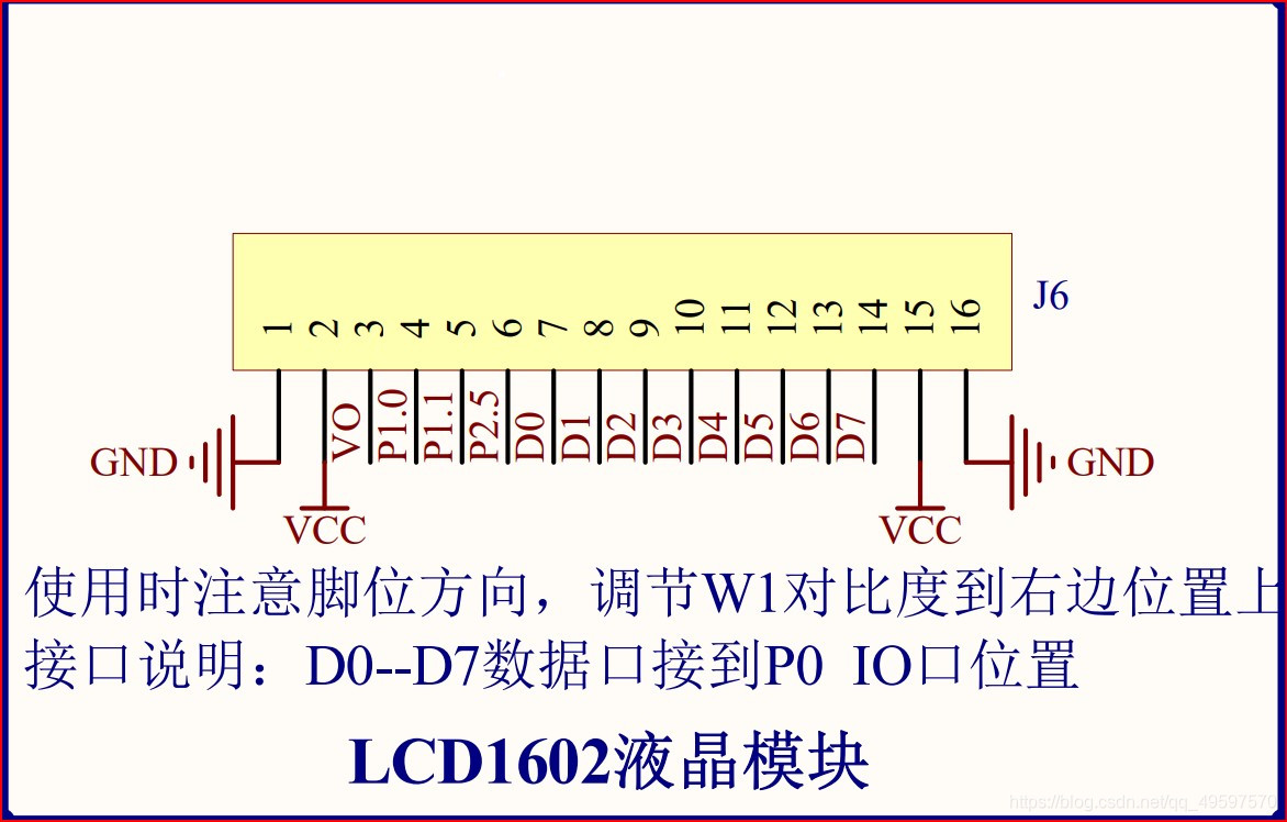 单片机点亮LCD1602A液晶屏