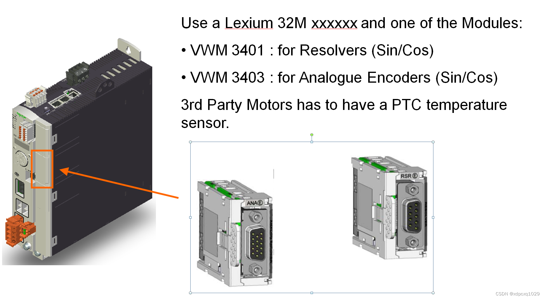 施耐德LXM32M 驱动第三方电机_lxm32伺服接第三方电机CSDN博客