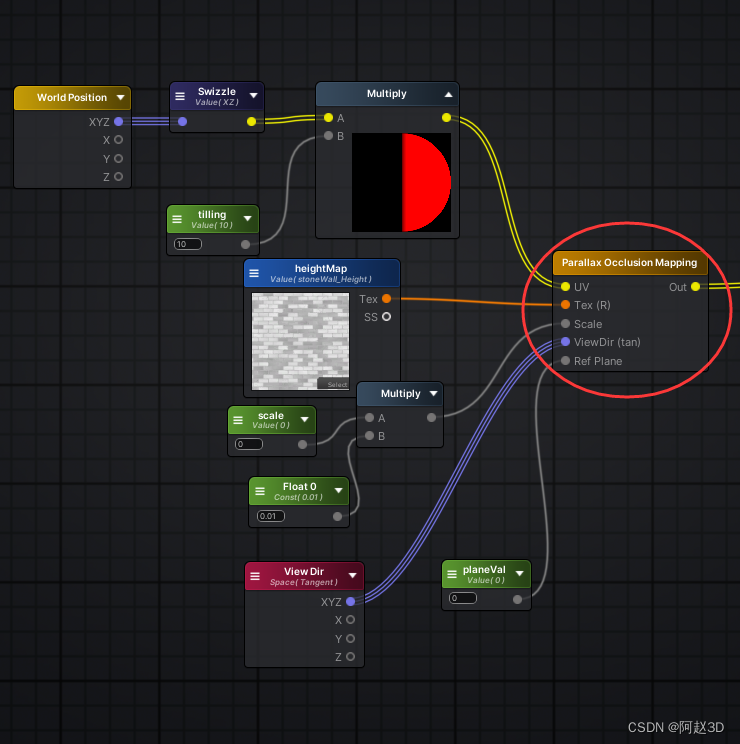 在unity实现视差遮挡偏移(ParallaxOcclusionMapping)效果