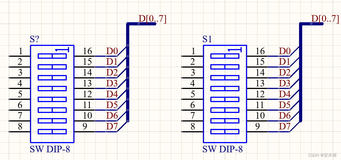 AD21原理图----网络连线（网络线、网络标签、总线、差分对、信号线束）