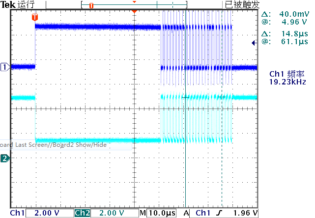 ▲ 图2.3.2 带有一个RST信号的一组RGB波形