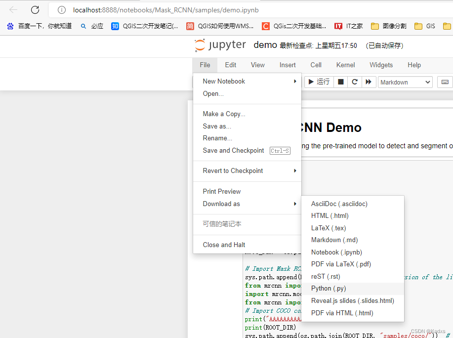 [问题解决] 将demo.ipynb转为demo.py_linux Demo.ipynb-CSDN博客