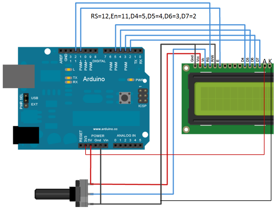 arduino连接lcd1602使用方法_arduino液晶显示屏