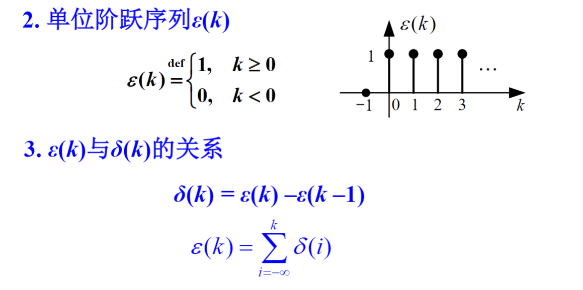 信号与系统 chapter4 单位脉冲与单位阶跃序列