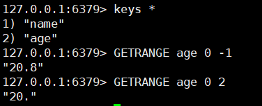 GETRANGE key start end