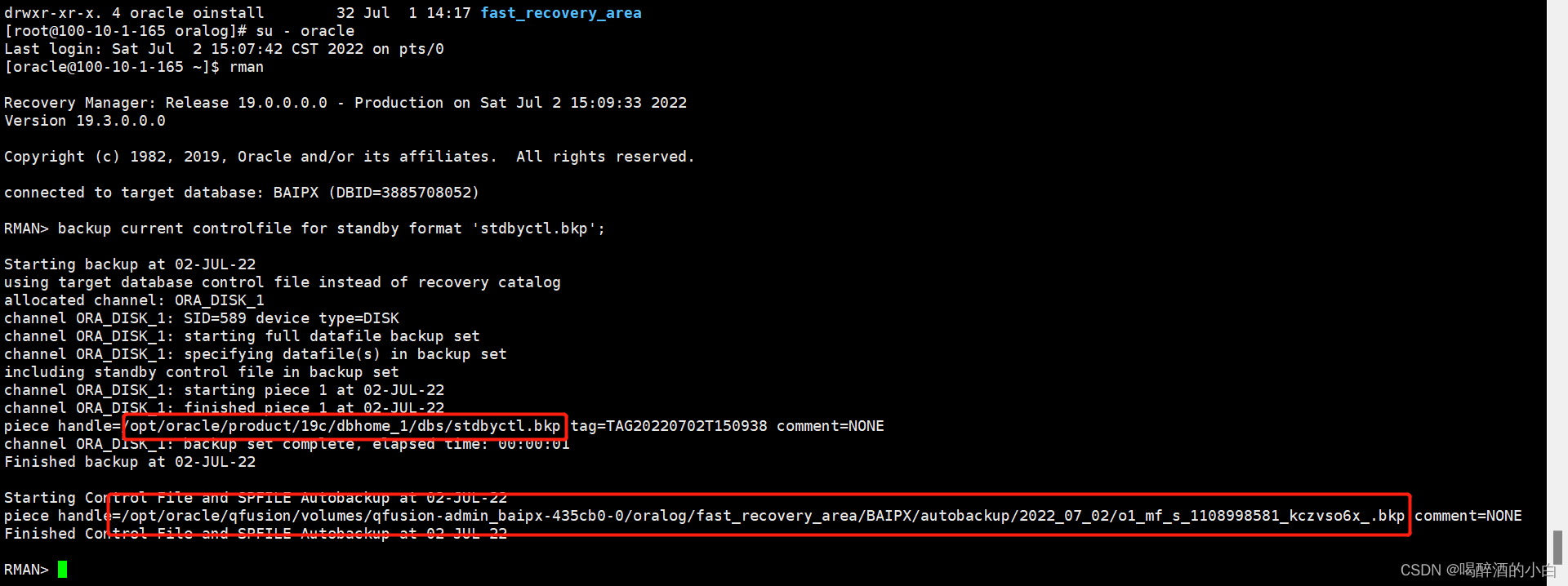 ORA19838 恢复控制文件到备库_ora19838 cannot use this control file to mount