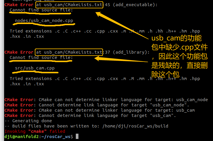 cmake target link libraries cannot find source file