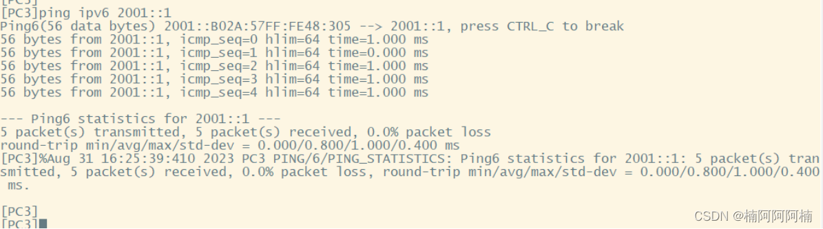 IPv6网络实验：地址自动生成与全球单播通信探索