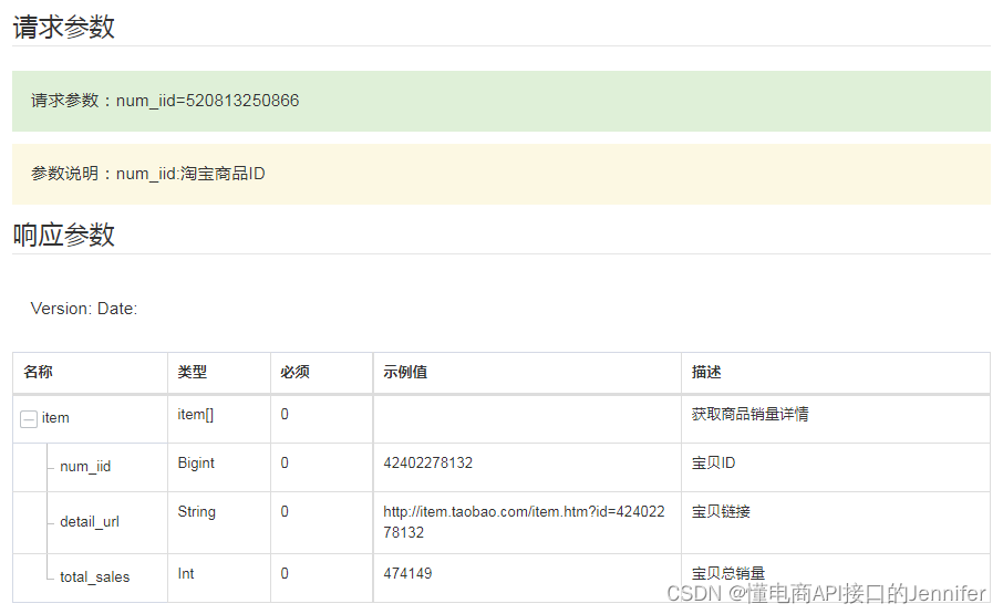 淘宝商品销量数据接口API 淘宝商品价格接口API 淘宝商品详情数据接口API