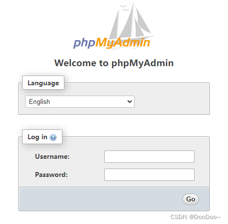 登录phpMyAdmin