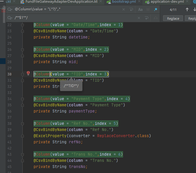 IntelliJ IDEA 查找 替换 使用正则表达式_idea中的替换可以使用正则表达式吗CSDN博客