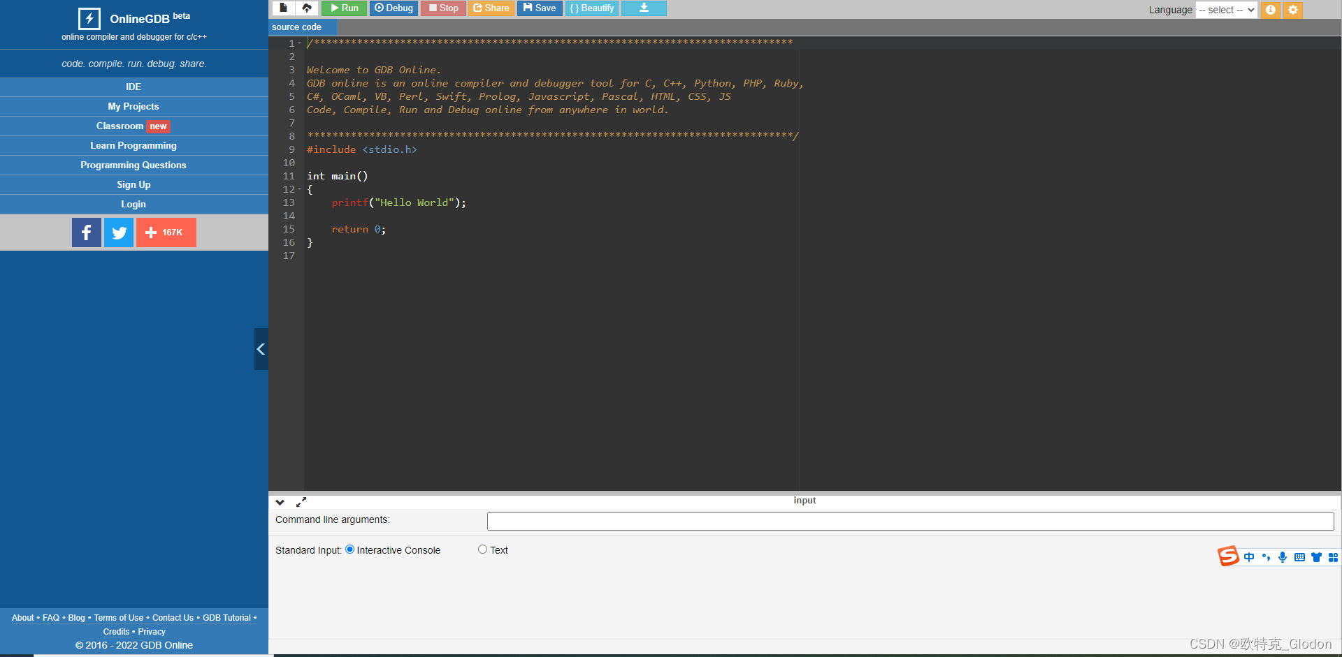 5 款常用的 C++ 在线编译器推荐_coding ground-CSDN博客