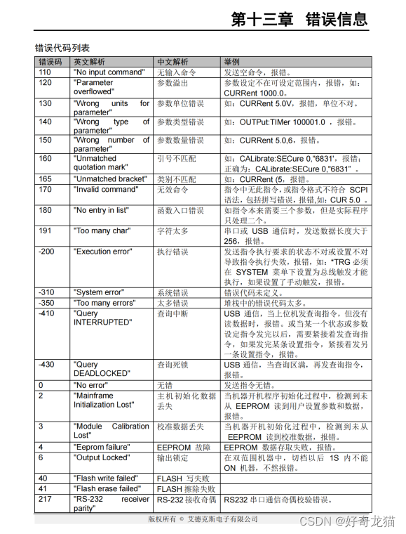 【QT5-程序控制电源-RS232-SCPI协议-上位机-基础样例【1】】