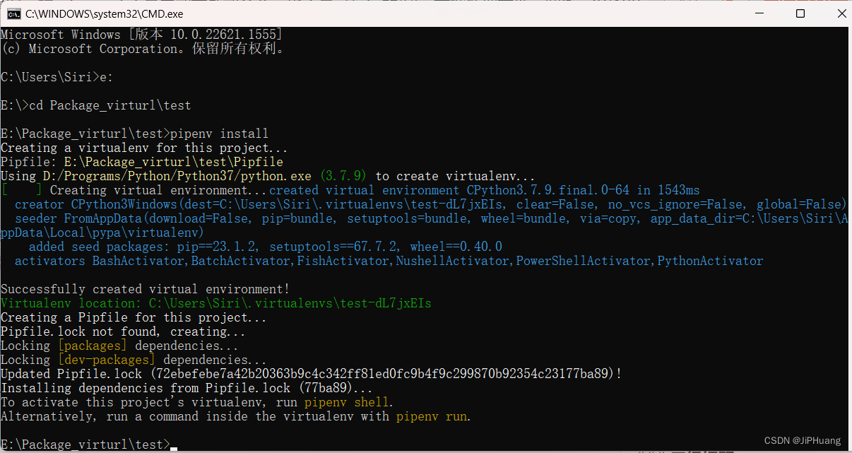 Pipenv install pipenv 