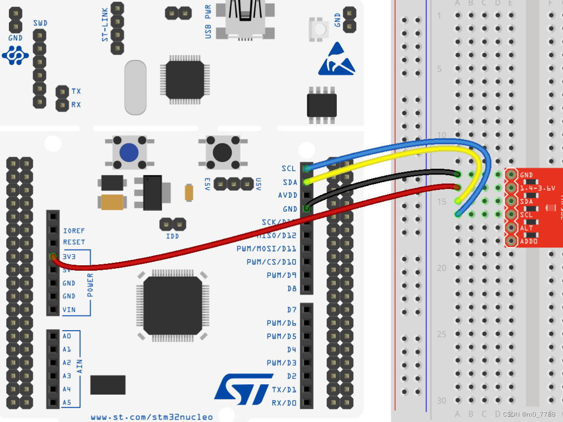 STM32cube HAL库两条命令实现i2c通信---Nucleo L476RG用I2C实现tmp117模块温度读取并串口打印