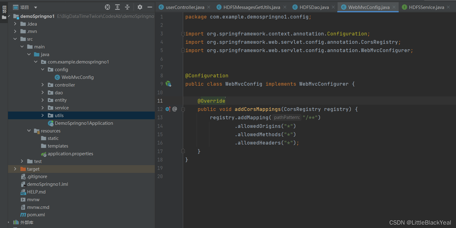 vueSpring boot跨域问题 No ‘AccessControlAllowOrigin‘ header is present