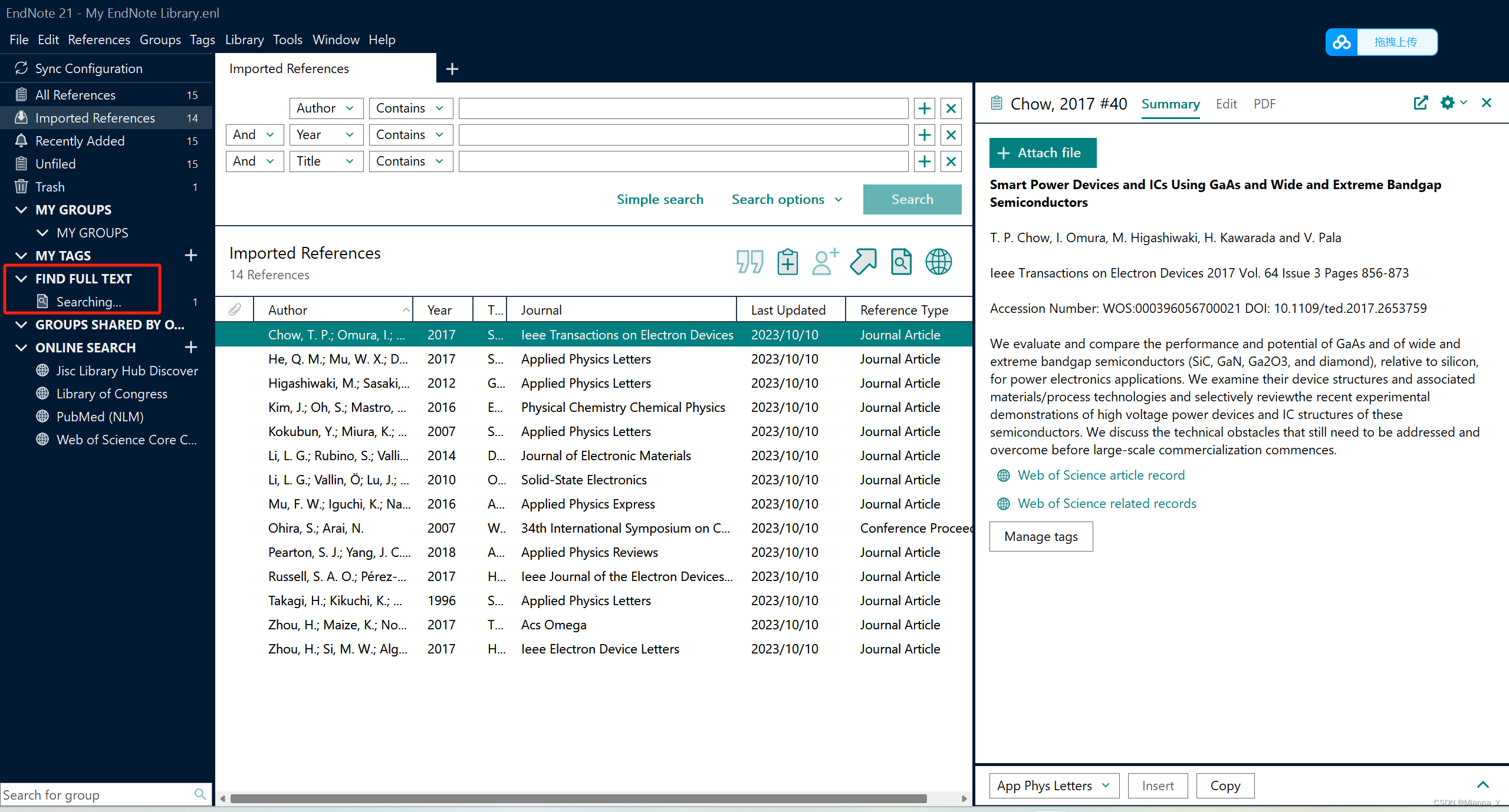 EndNote21学习tips_endnote21怎么导入文献CSDN博客