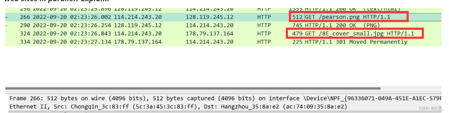 Wireshark HTTP实验—Wireshark Lab: HTTP v7.0(计算机网络自顶向下第七版)_packet number ...