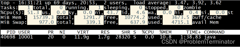 linux查看进程对应的线程(数)