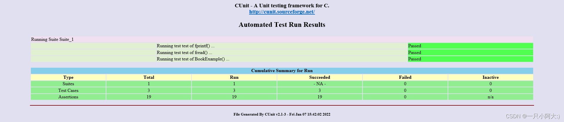C语言单元测试框架——CUnit 安装(windows和Linux)及使用-CSDN博客