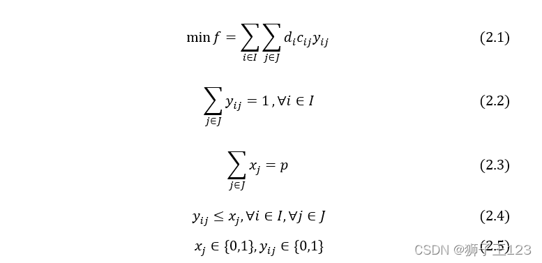 p中值模型标准形式