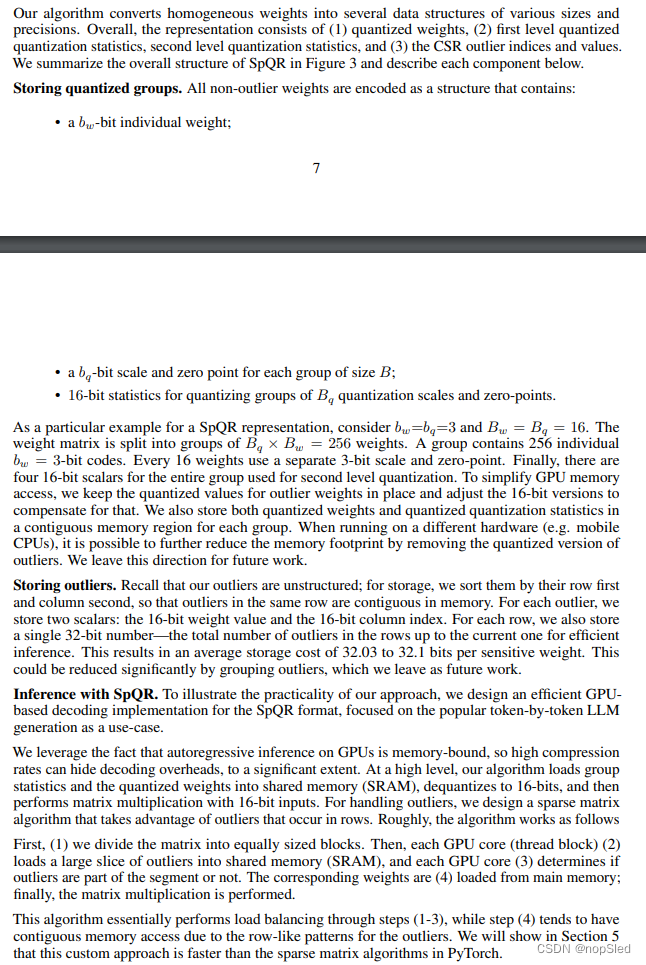 SpQR: A Sparse-Quantized Representation for Near-Lossless LLM Weight Compression翻译