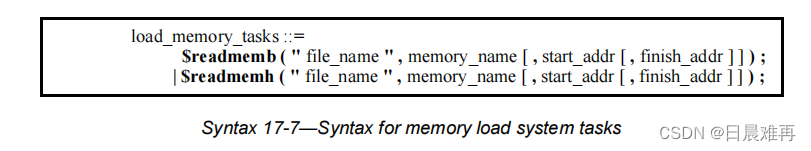 Verilog：$readmemb和$readmemh系统函数的使用与其中的初始化地址相关问题（详细细节）