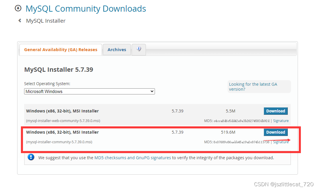 MySql5.7.39以及Navicat 下载和安装_mysql 5.7.39下载-CSDN博客