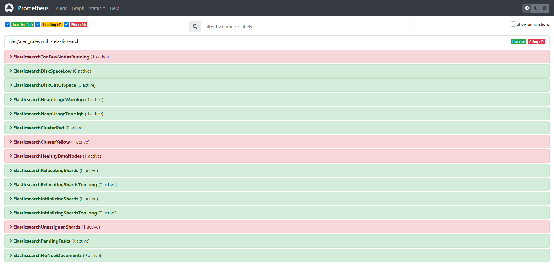 使用Prometheus监控docker compose方式部署的ES