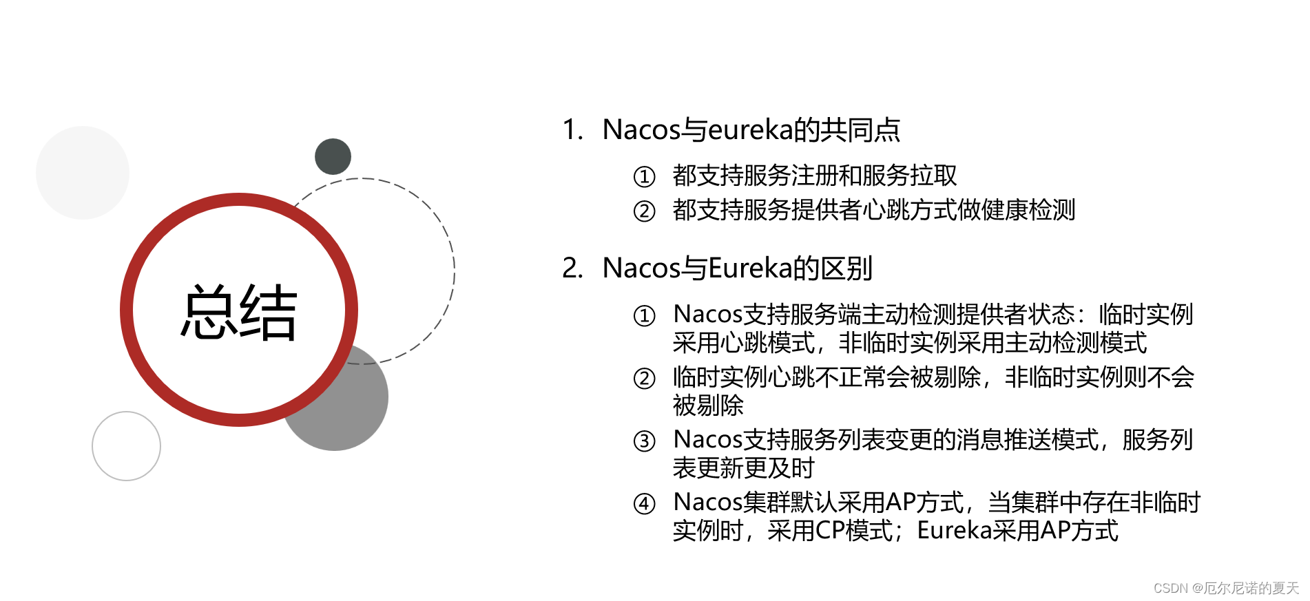 Spring Clould 注册中心 - Eureka，Nacos