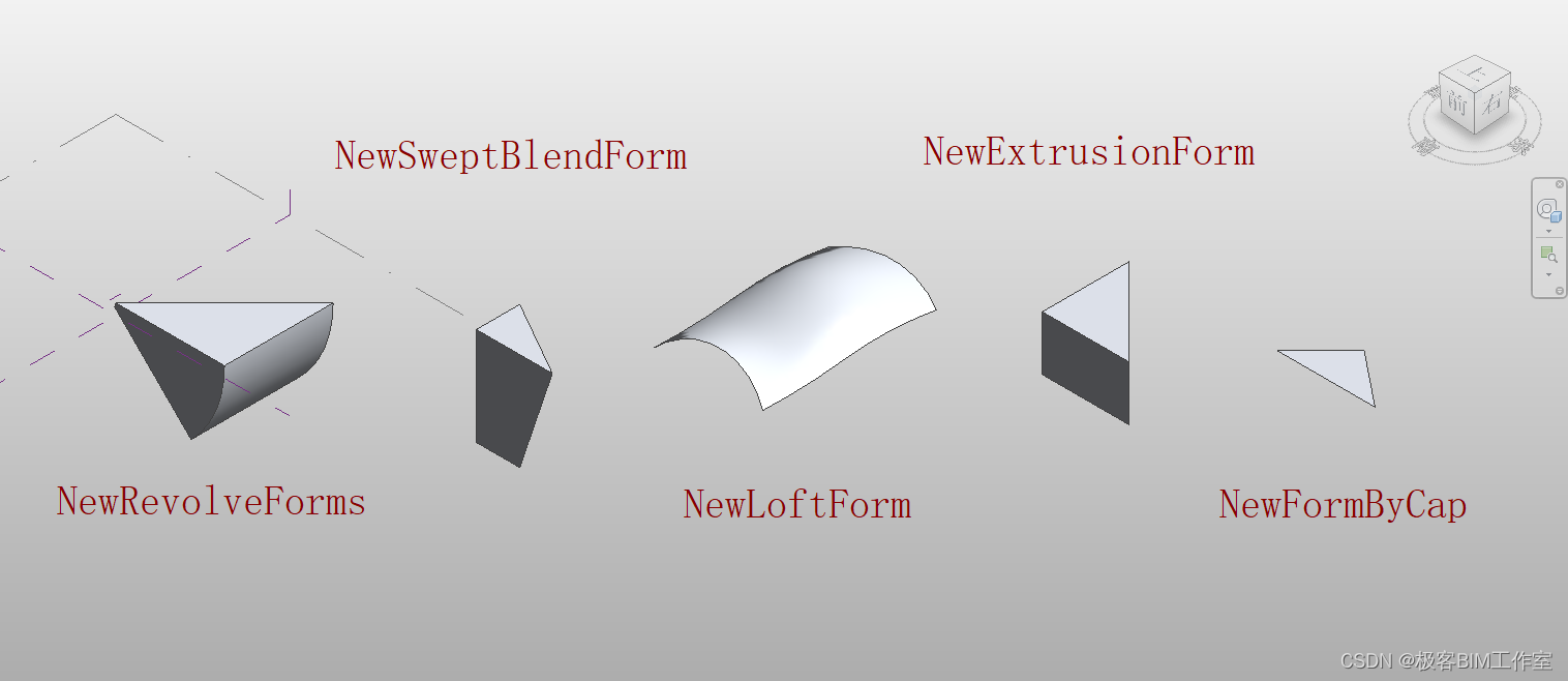 Revit SDK 介绍：NewForm 新建体量